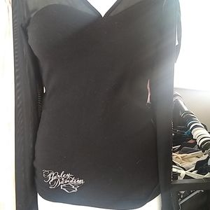 Harley Davidson sheer sleeve shirt, seasonal